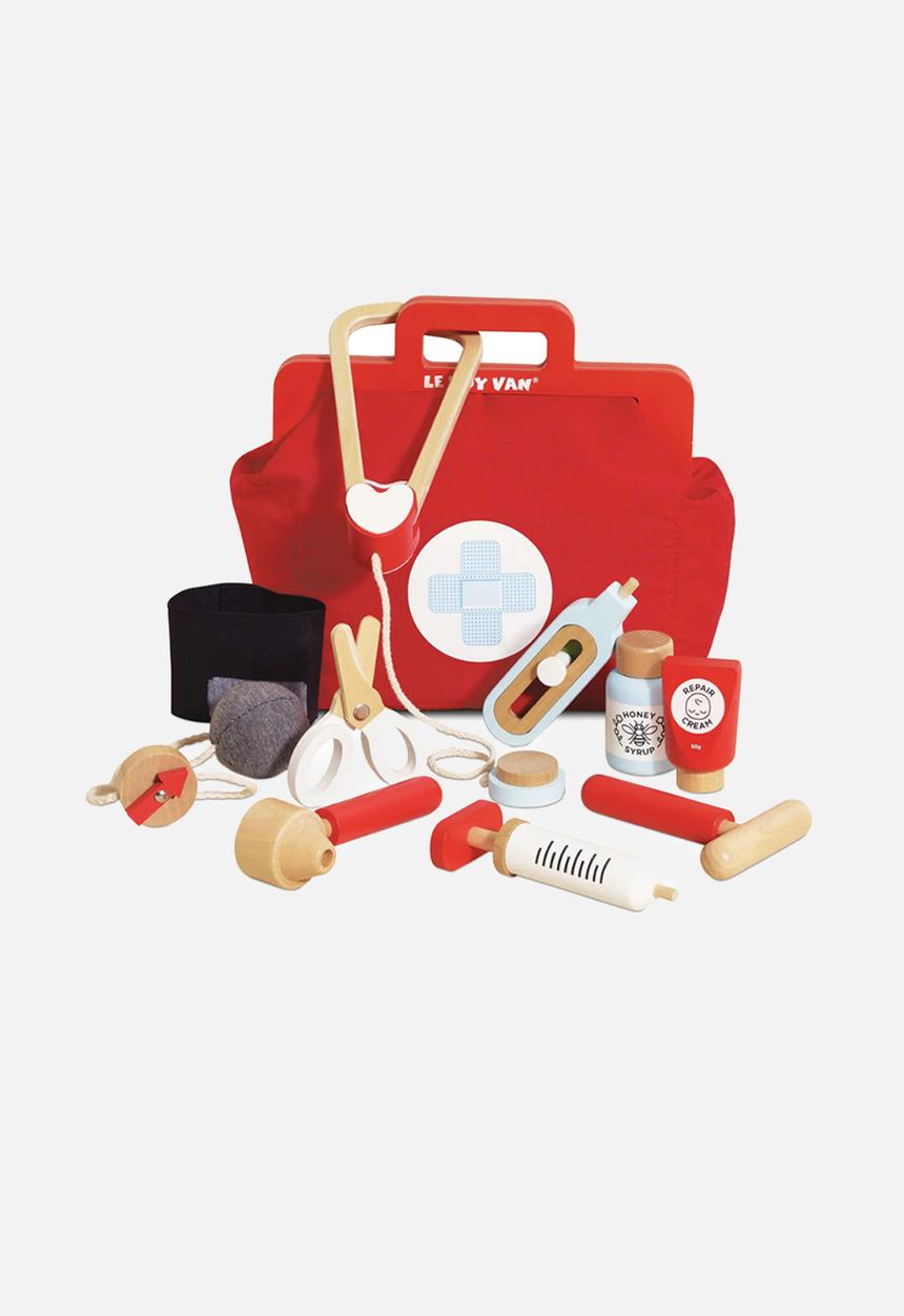 Le Toy Van - 10Pcs  Vintage Doctor Roleplay Kit - multi