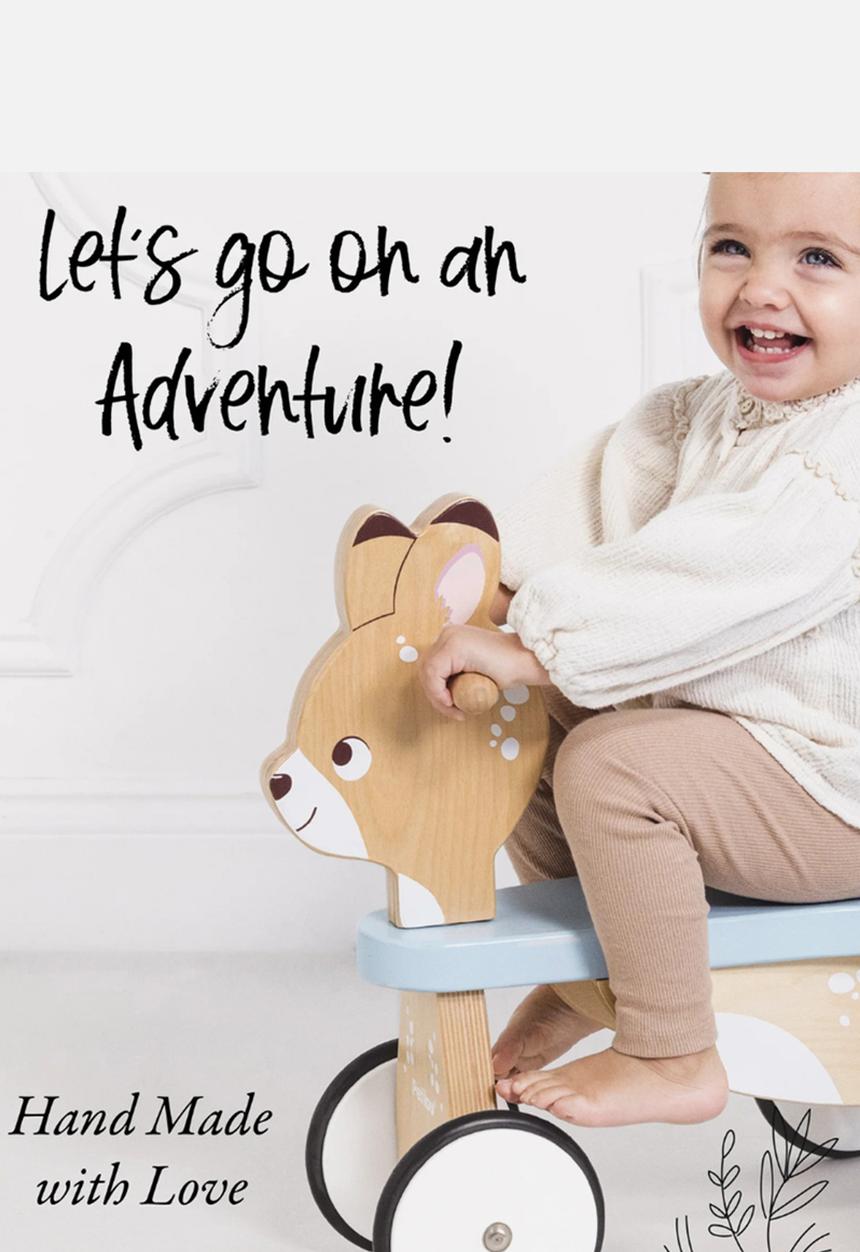 Le Toy Van - Woodland Ride-On Deer -multi