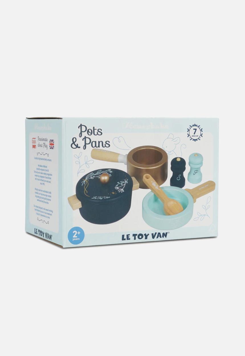Le Toy Van - 7Pcs pots & pans kitchen accessories - multi