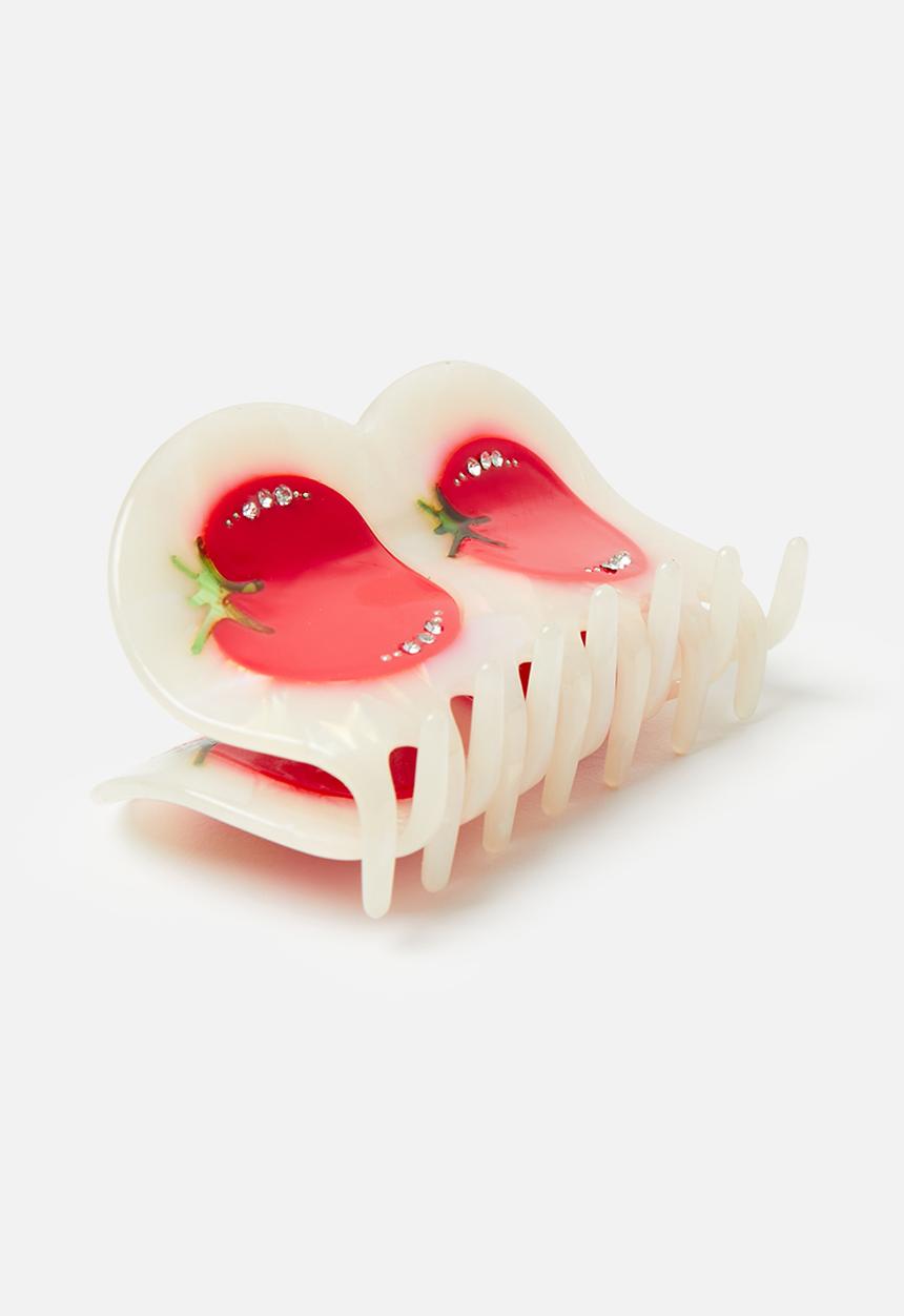 Tessa Design - Giavanna tomato pearl claw clip-multi