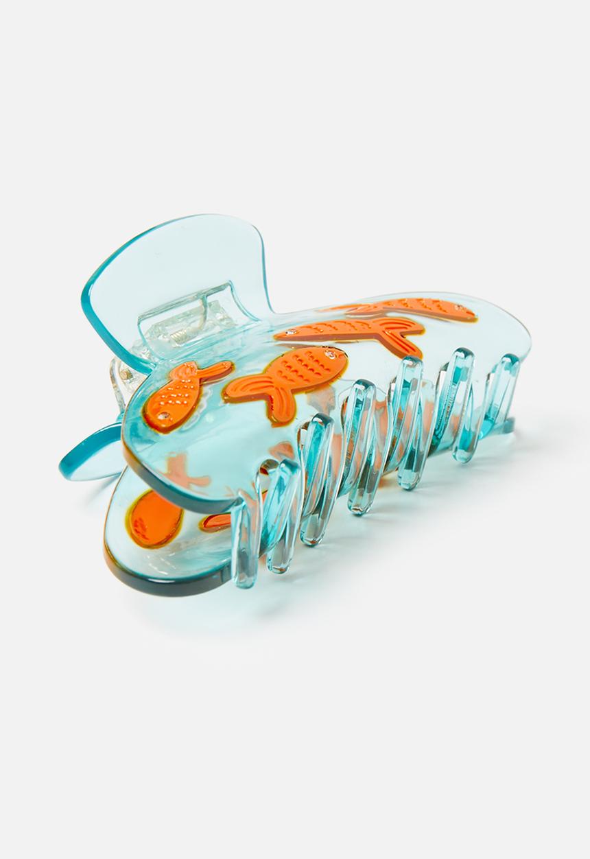 Tessa Design - Fallon fish claw clip-blue