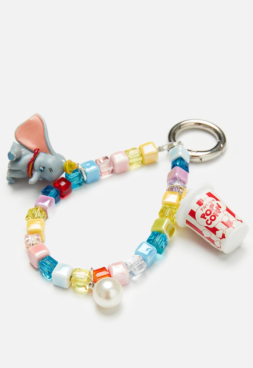 Tessa Design - Erica dumbo quare beaded bag charm-multi