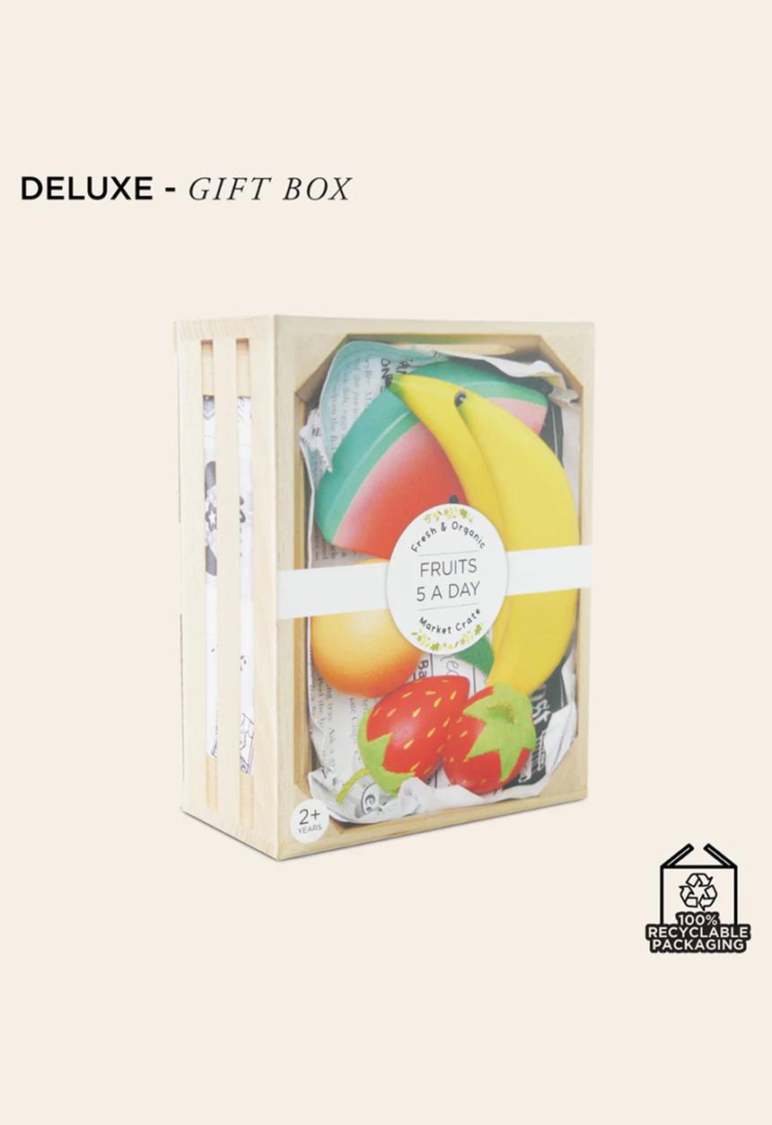 Le Toy Van - 7Pcs  smoothie fruit food Crate - multi