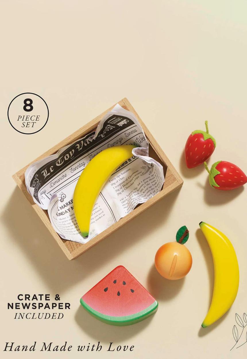 Le Toy Van - 7Pcs  smoothie fruit food Crate - multi