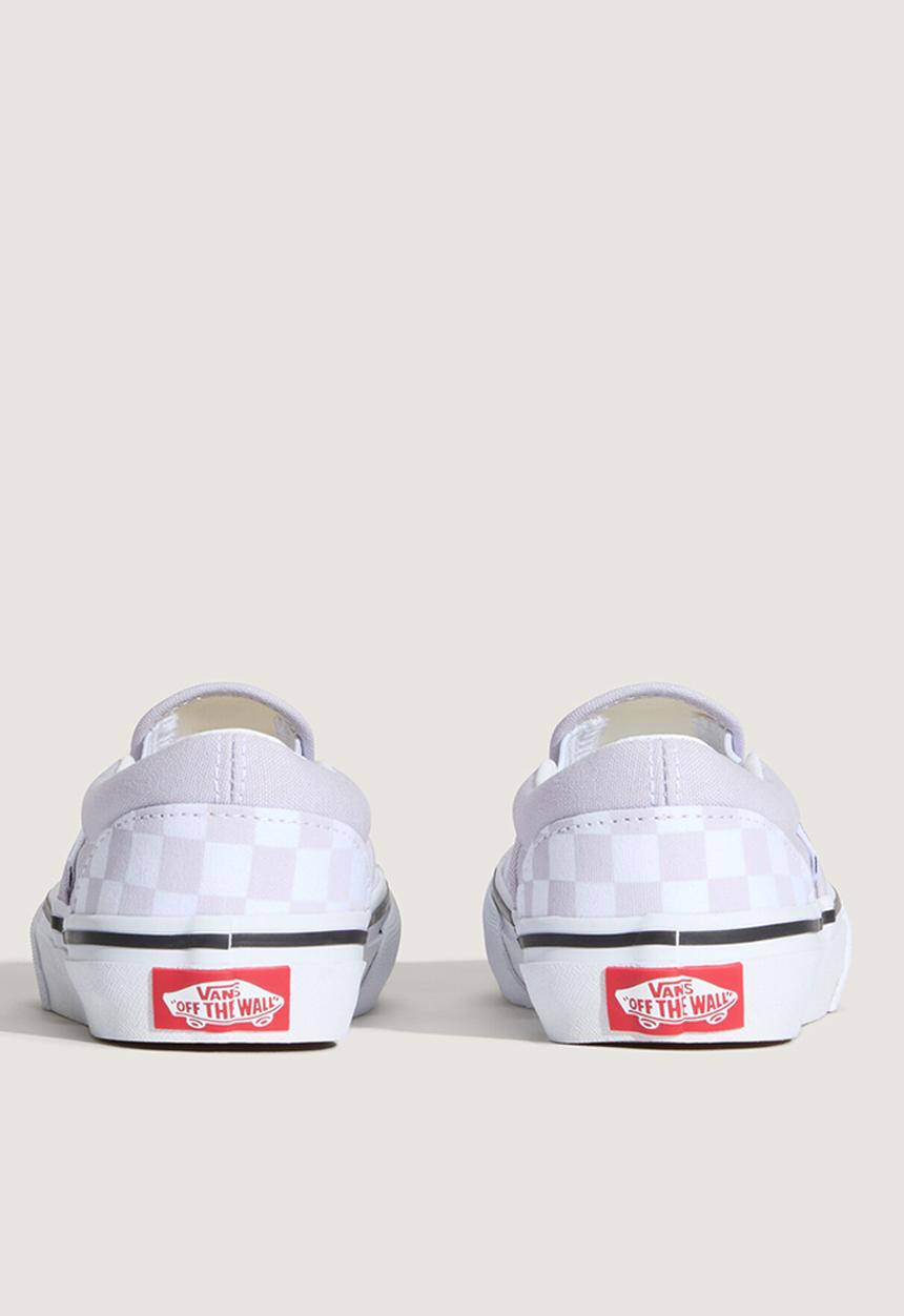 Vans - Jn Classic Slip-on - Checkerboard lila snw/tr white