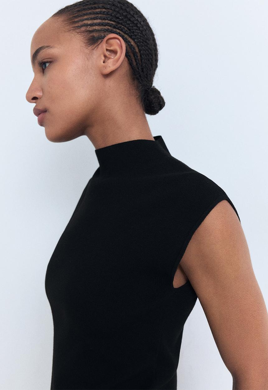 MANGO - Dress Hemin - Black
