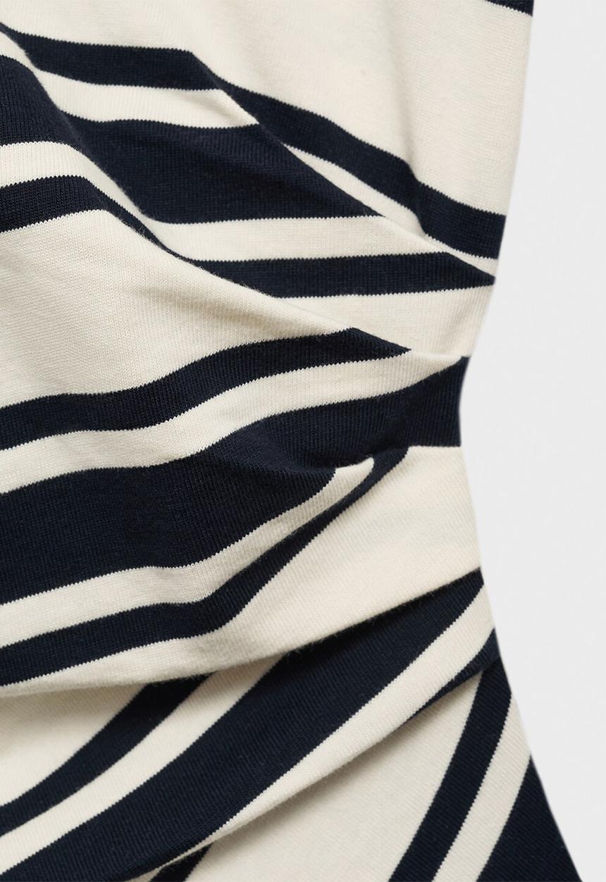 MANGO - Dress Contri - Navy