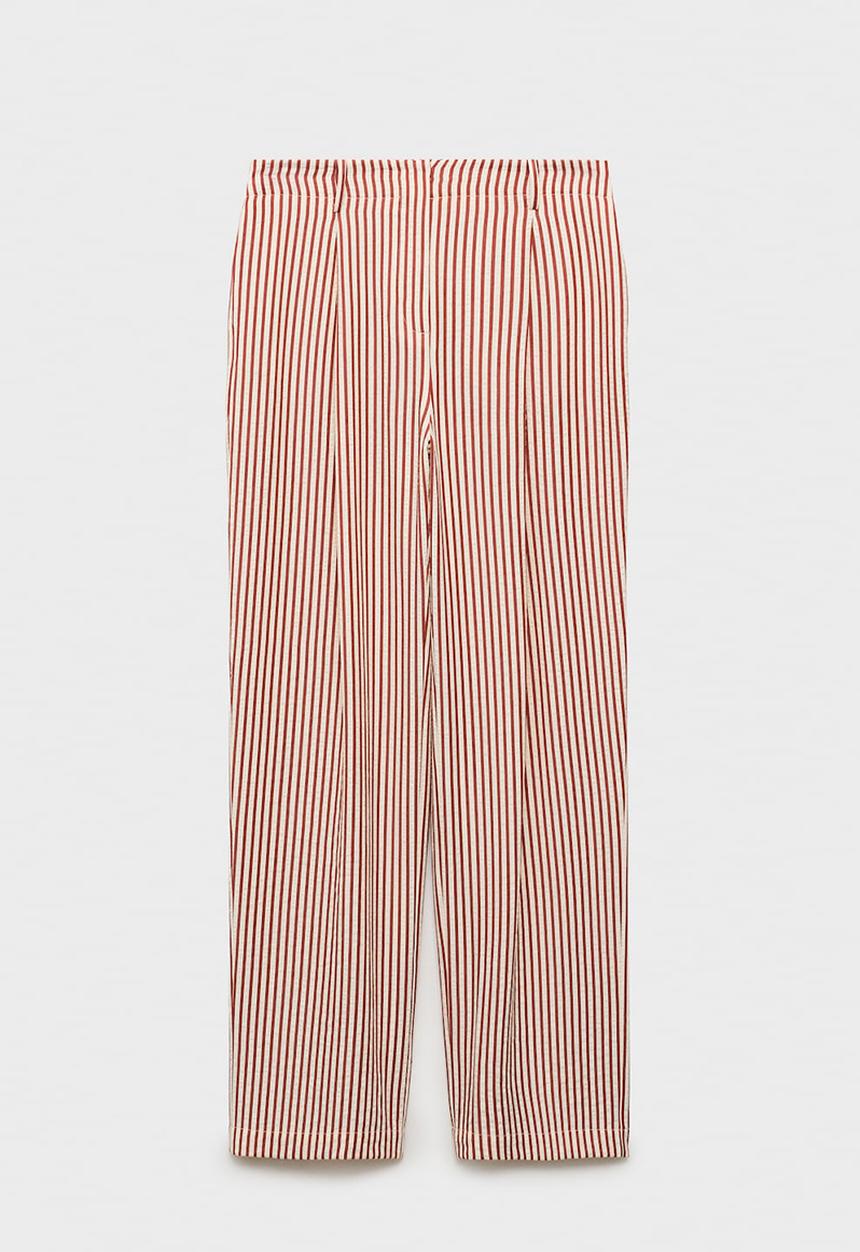 MANGO - Trousers Sal - Medium Orange