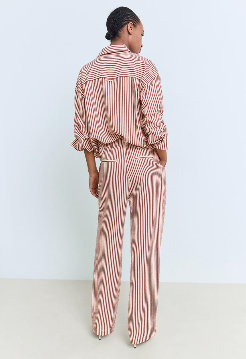 MANGO - Trousers Sal - Medium Orange