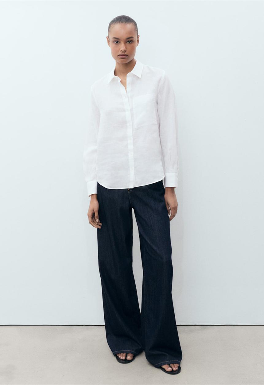 MANGO - Shirt Lino - Natural