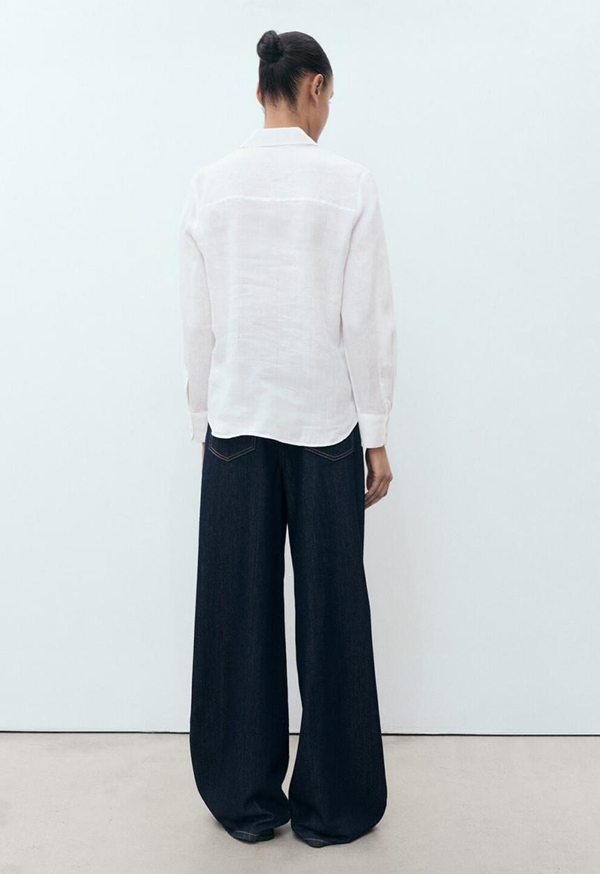 MANGO - Shirt Lino - Natural