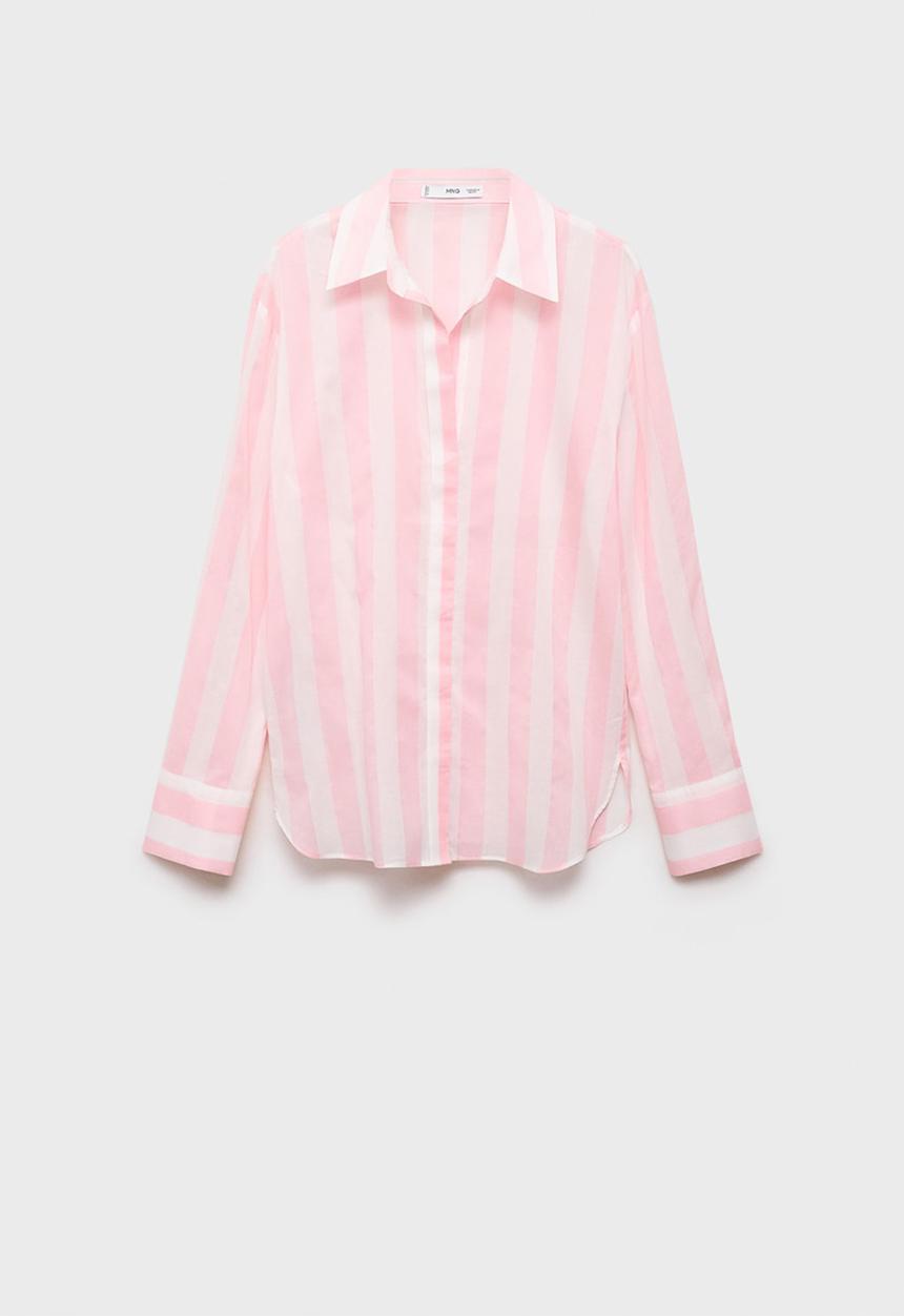 MANGO - Shirt Linea - Light/Pastel Pink