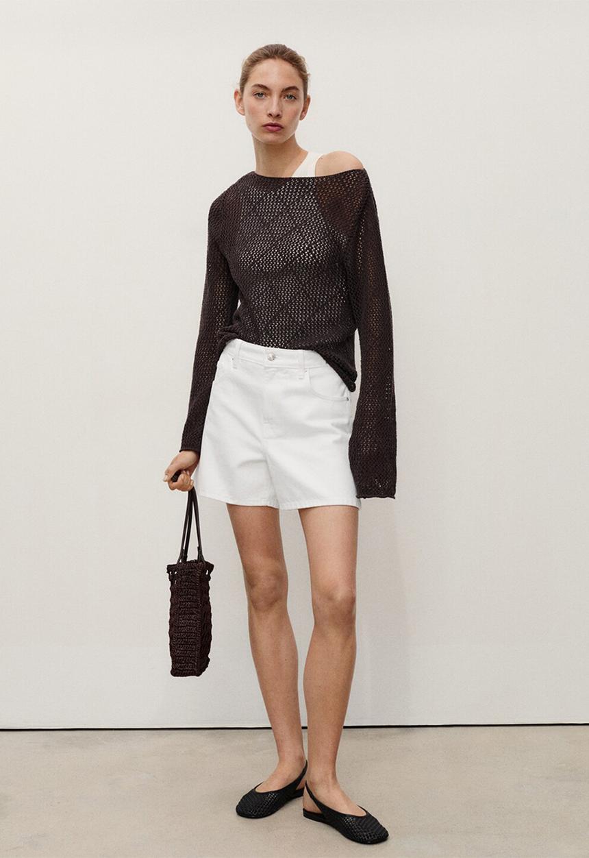MANGO - Shorts Zoey - White