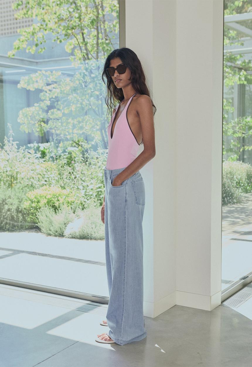 MANGO - Trousers Vionet - Open Blue