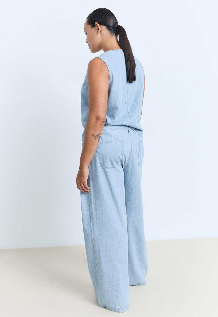 MANGO - Trousers Vionet - Open Blue