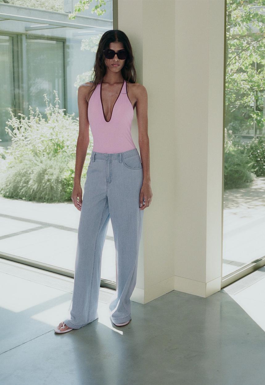 MANGO - Trousers Vionet - Open Blue