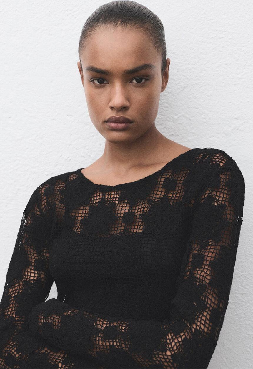 MANGO - Dress Cranky - Black