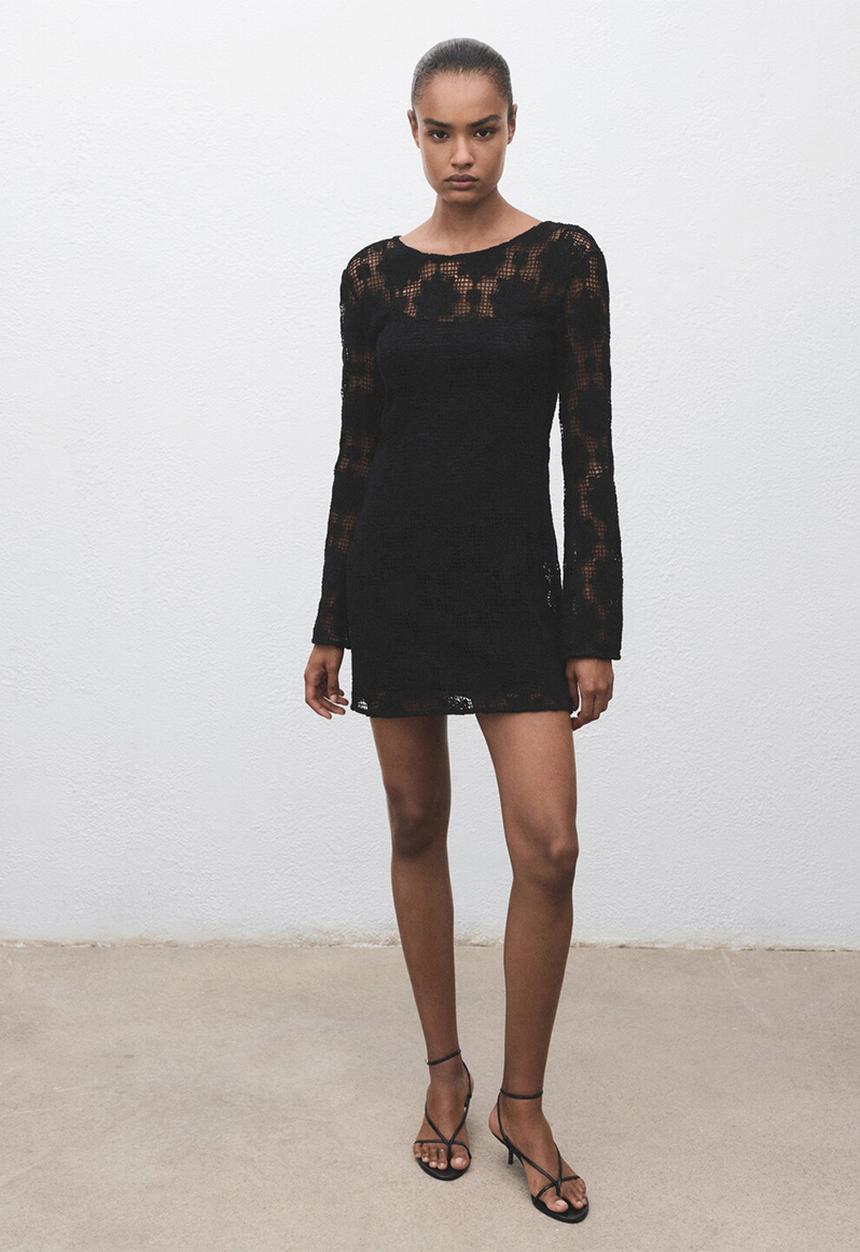 MANGO - Dress Cranky - Black