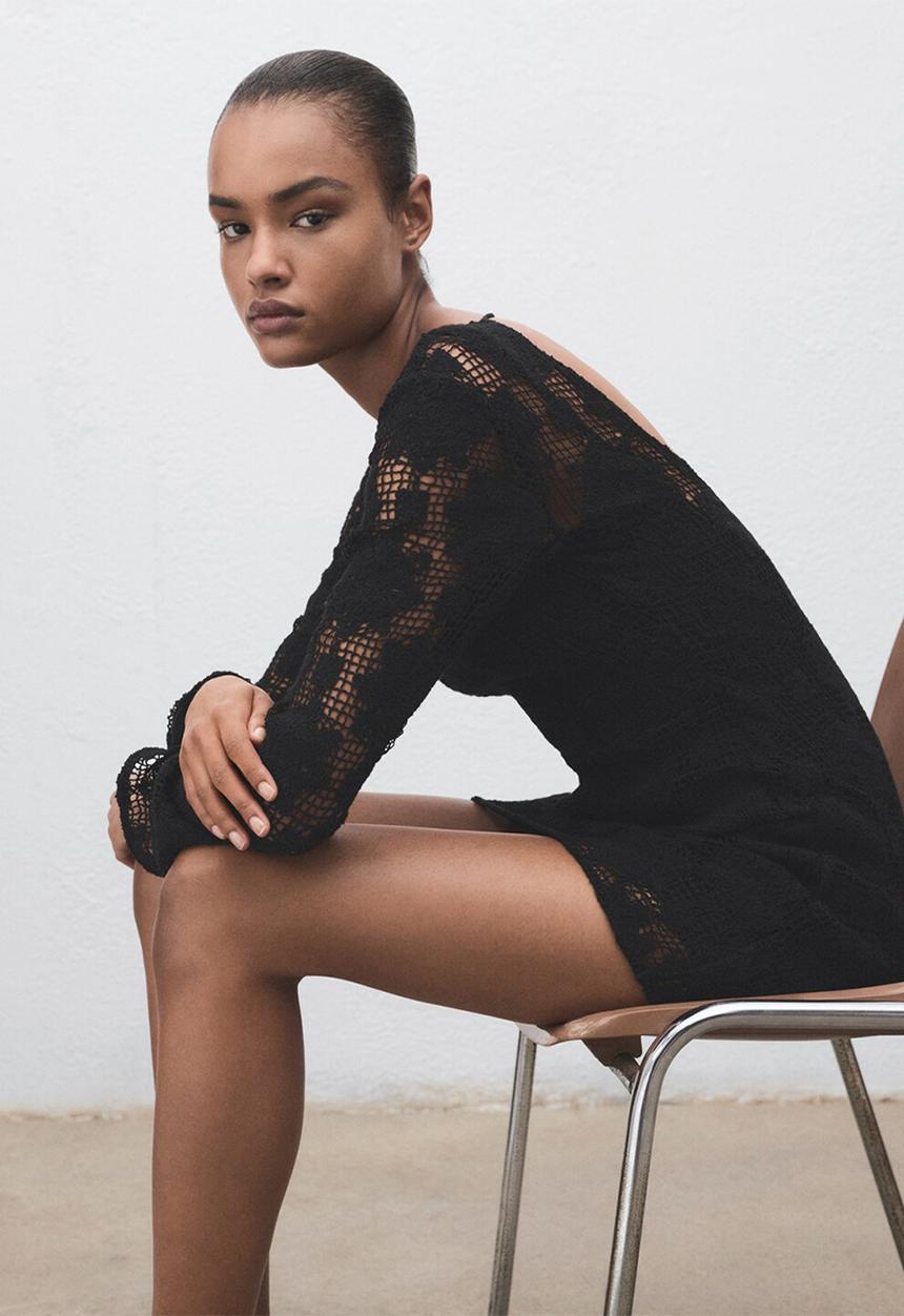 MANGO - Dress Cranky - Black