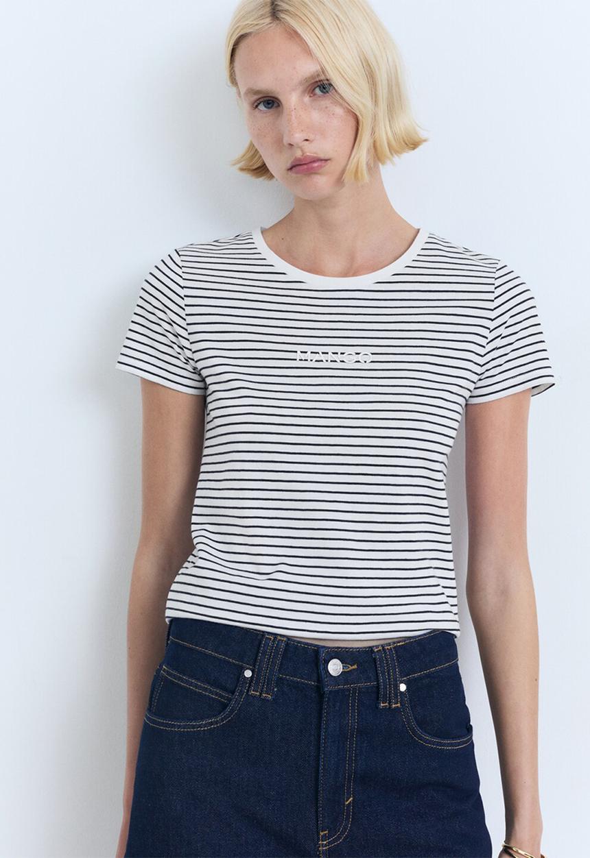 MANGO - T-Shirt Mangora - Navy