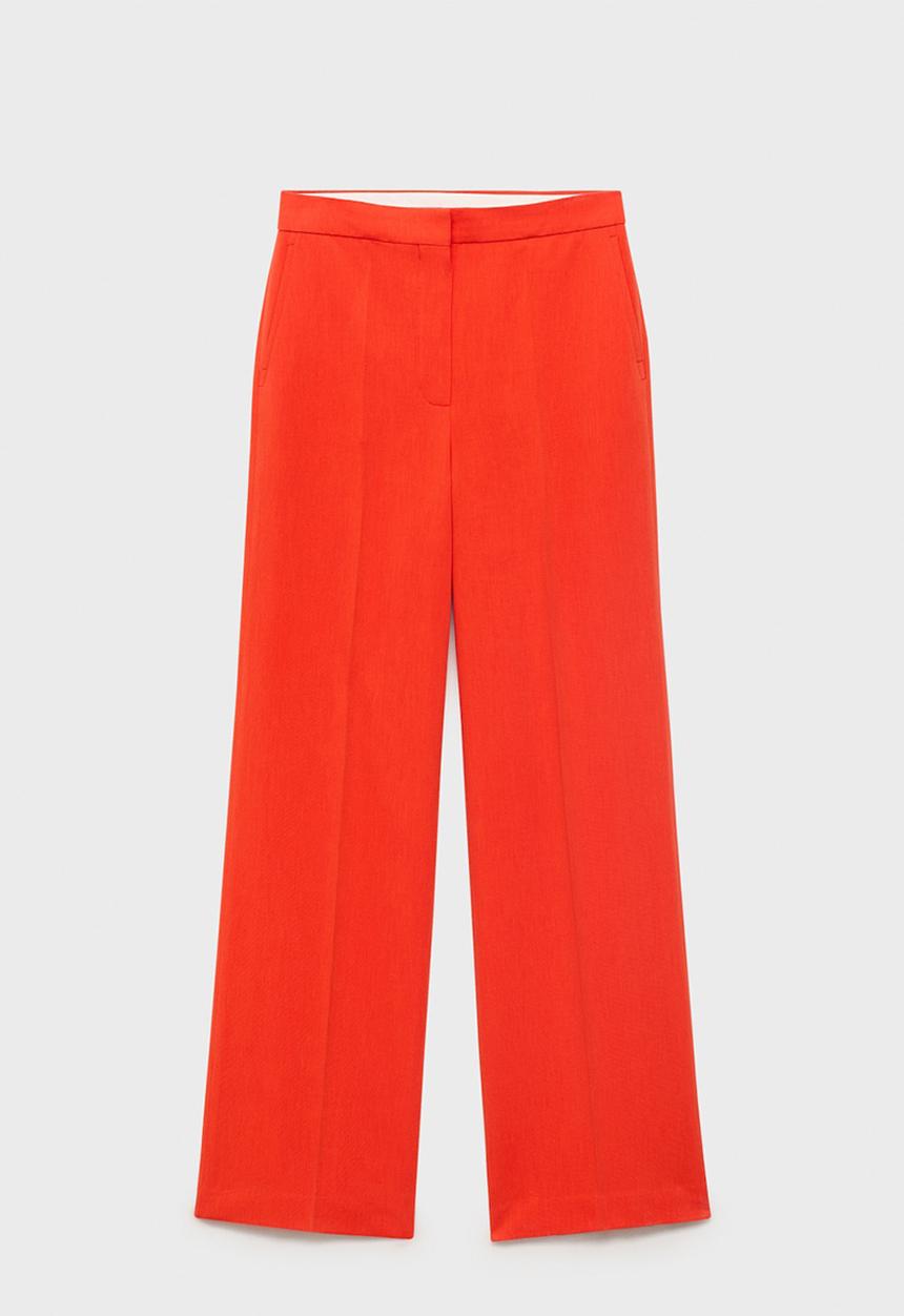 MANGO - Trousers Miso - Bright Red