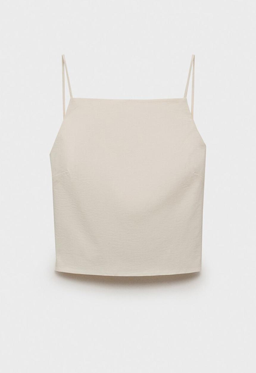 MANGO - Top Malena - Light Beige