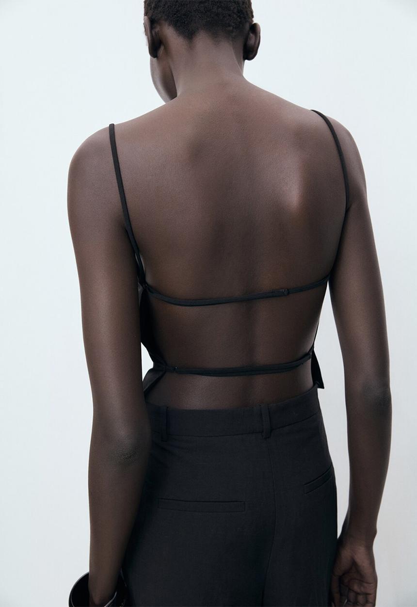 MANGO - Top Malena - Black