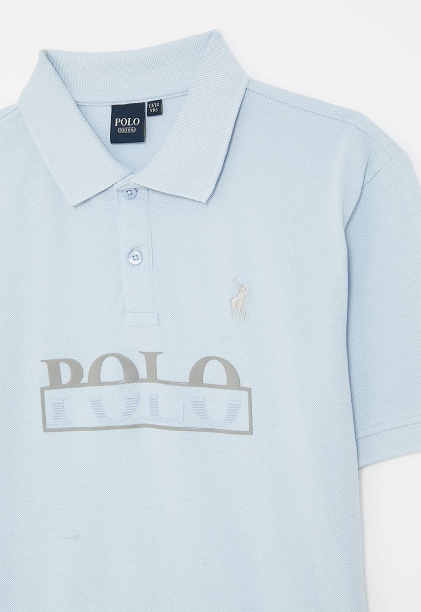 POLO - Boys layton ss golfer - sky blue