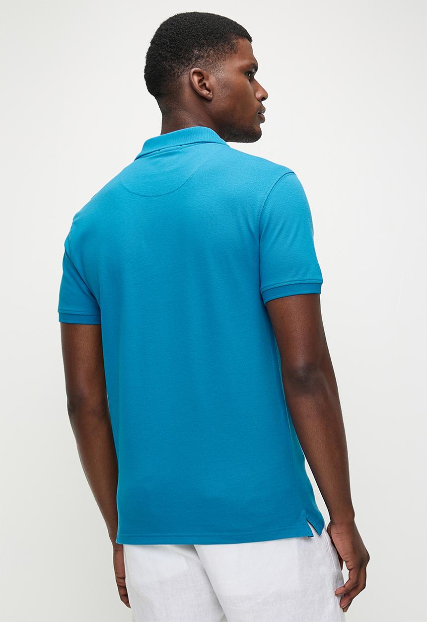 POLO - Carter essential pique ss golfer - blue