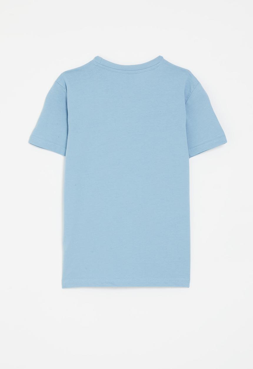 POLO - Boys bongani printed ss tee - glacier blue