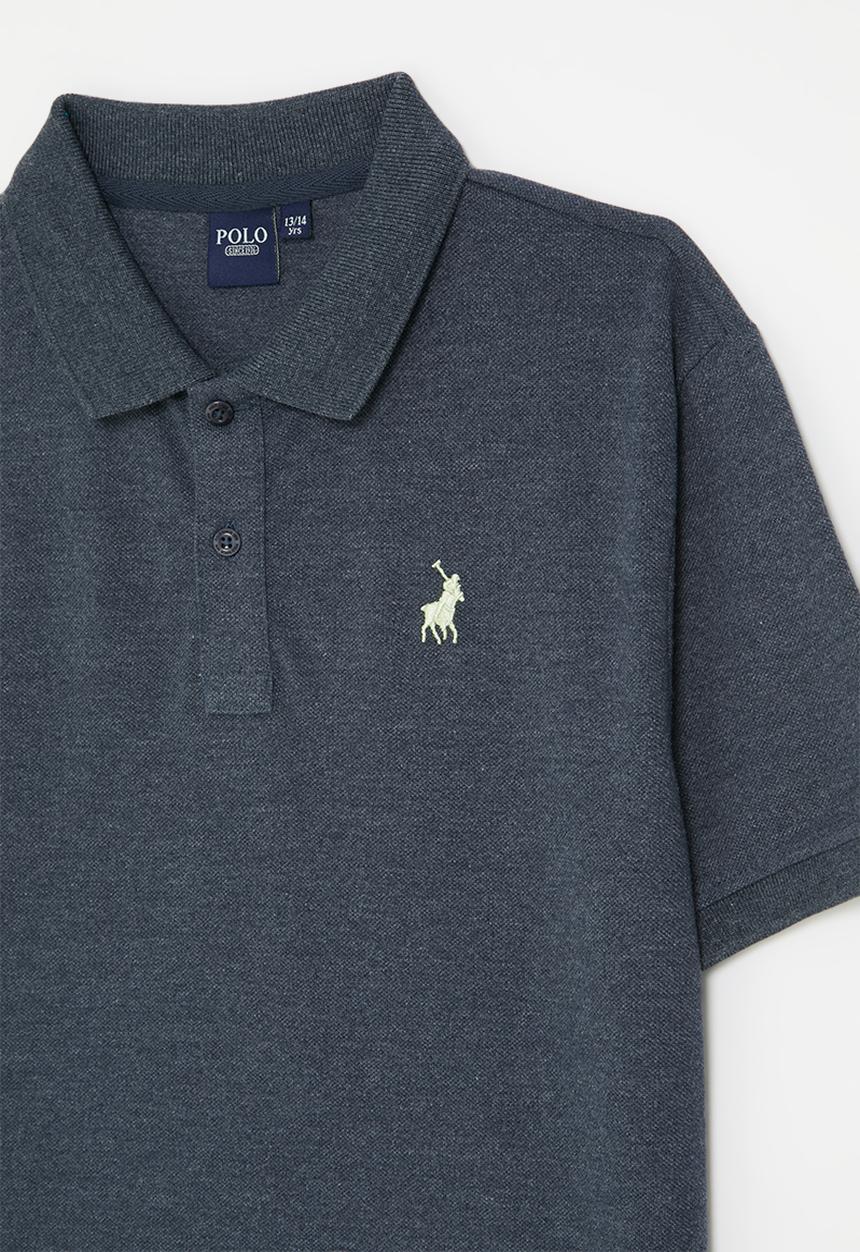 POLO - Boys austin ss golfer - navy melange