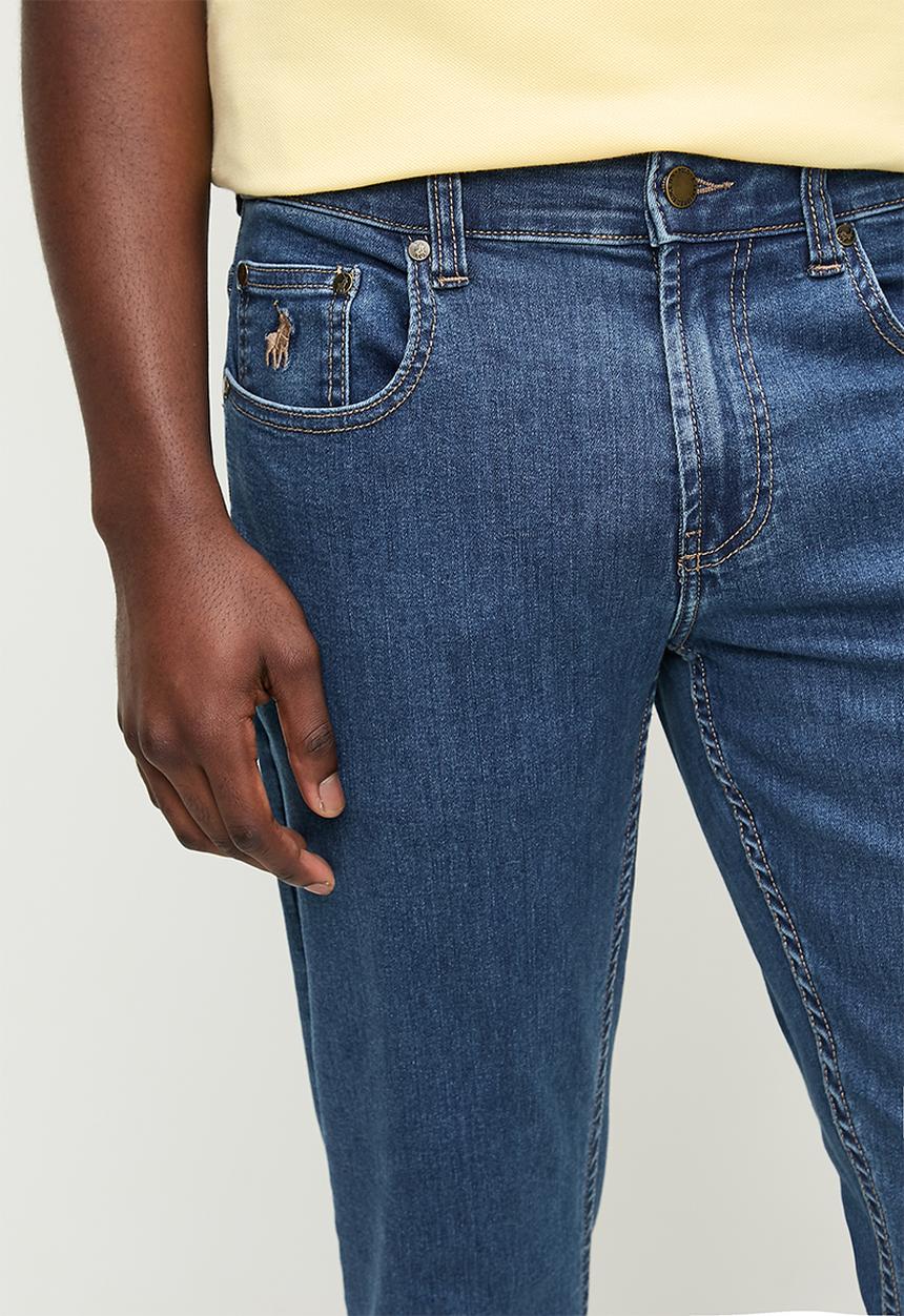 POLO - Peter slim leg jean - stone wash