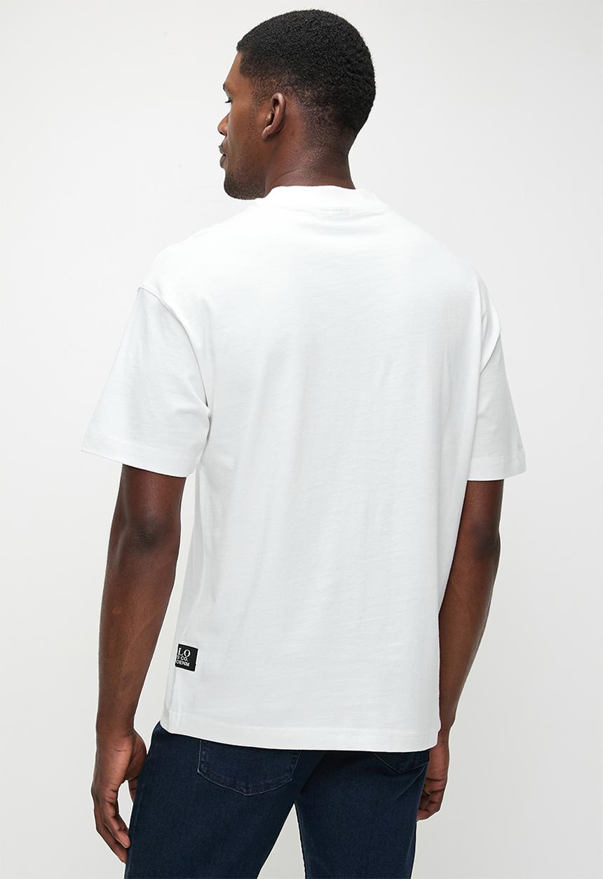 POLO - THEMBISA PJC Ss Pocket Logo Tee - Off White