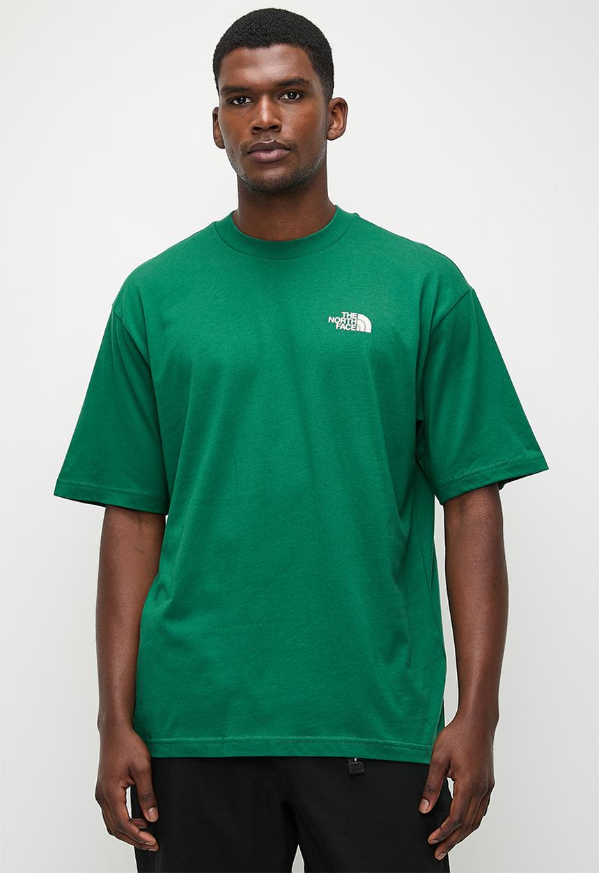 The North Face - S/S Mo  Ntain Sketch Tee Oversize Fit - Evergreen/White Dune 