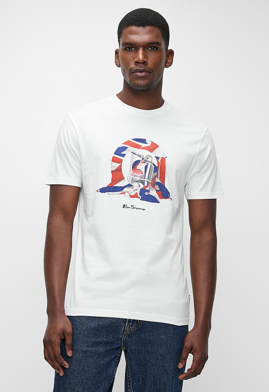 Ben Sherman - Tar Guitar Tee Shirt - White