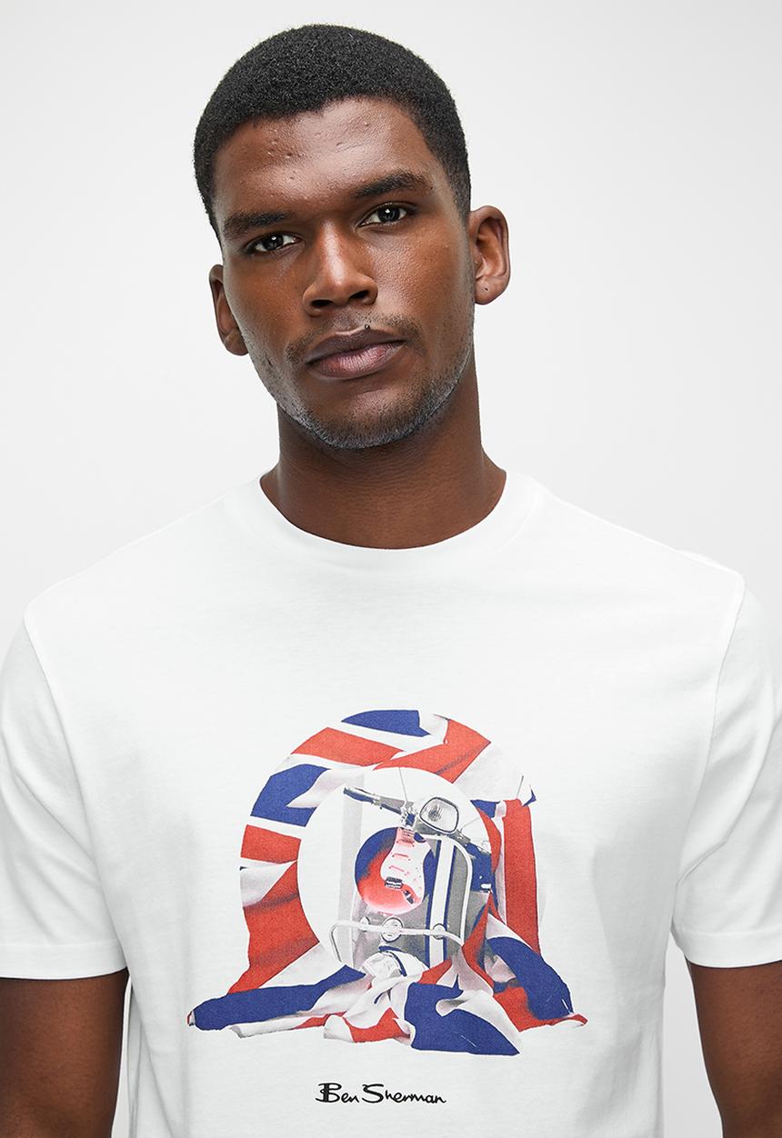 Ben Sherman - Tar Guitar Tee Shirt - White