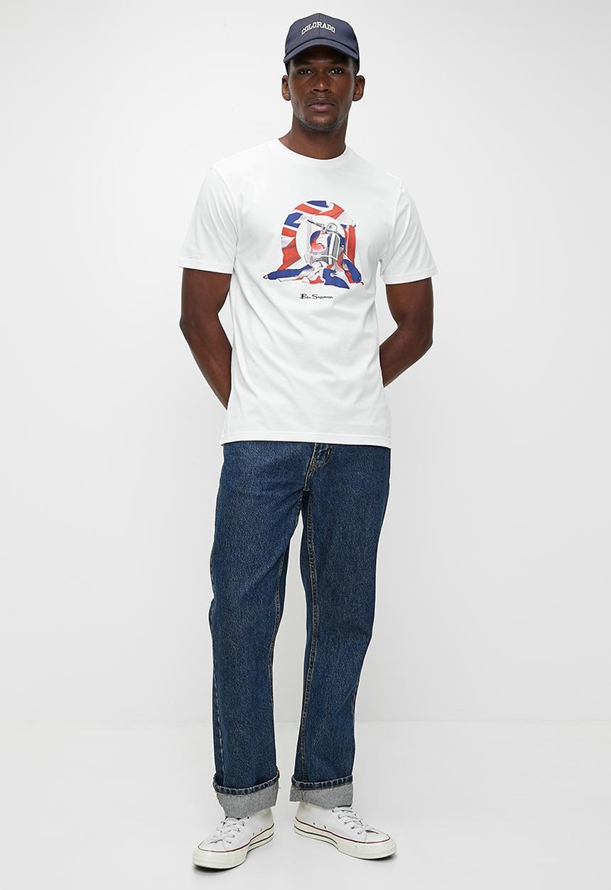 Ben Sherman - Tar Guitar Tee Shirt - White
