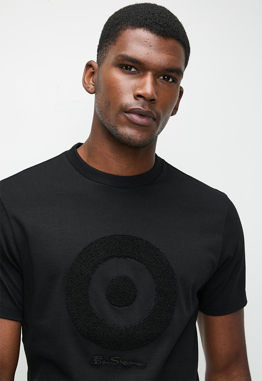 Ben Sherman - Target Towelling Applique Tee - Black