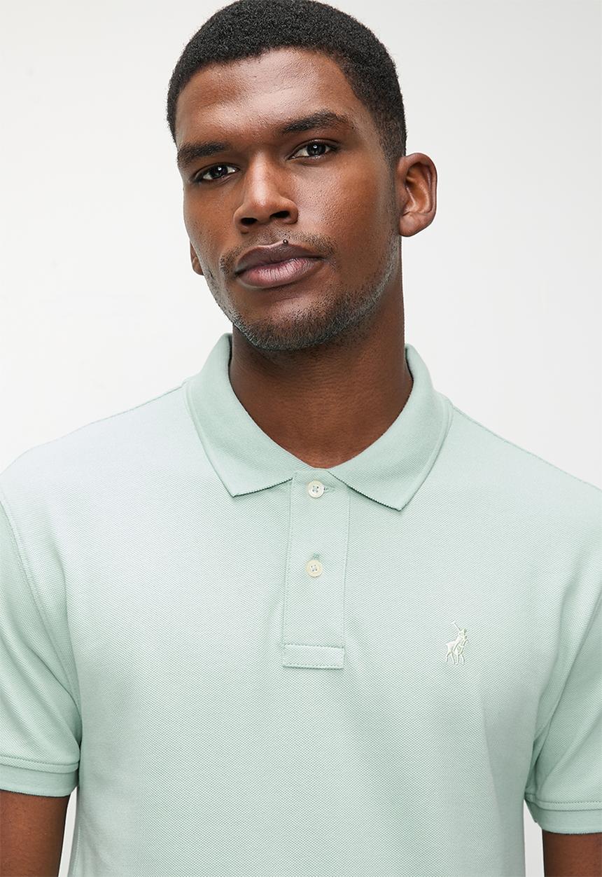 POLO - CARTER  Essential Pique Ss Golfer - Aqua