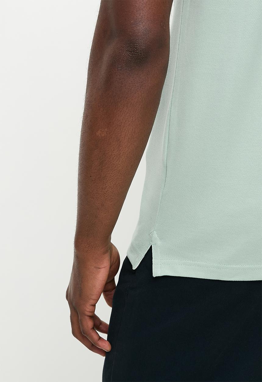 POLO - CARTER  Essential Pique Ss Golfer - Aqua