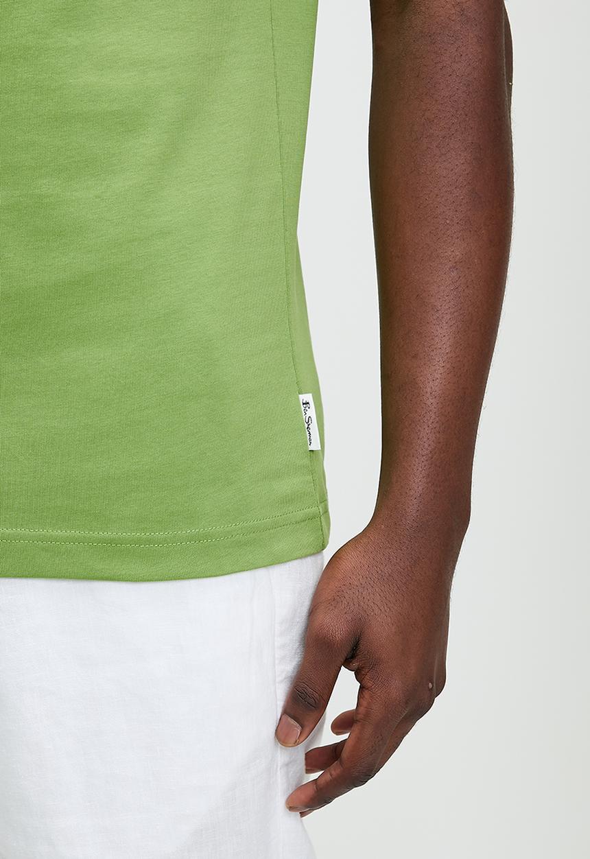 Ben Sherman - Target Towelling Applique Tee - Piquant Green