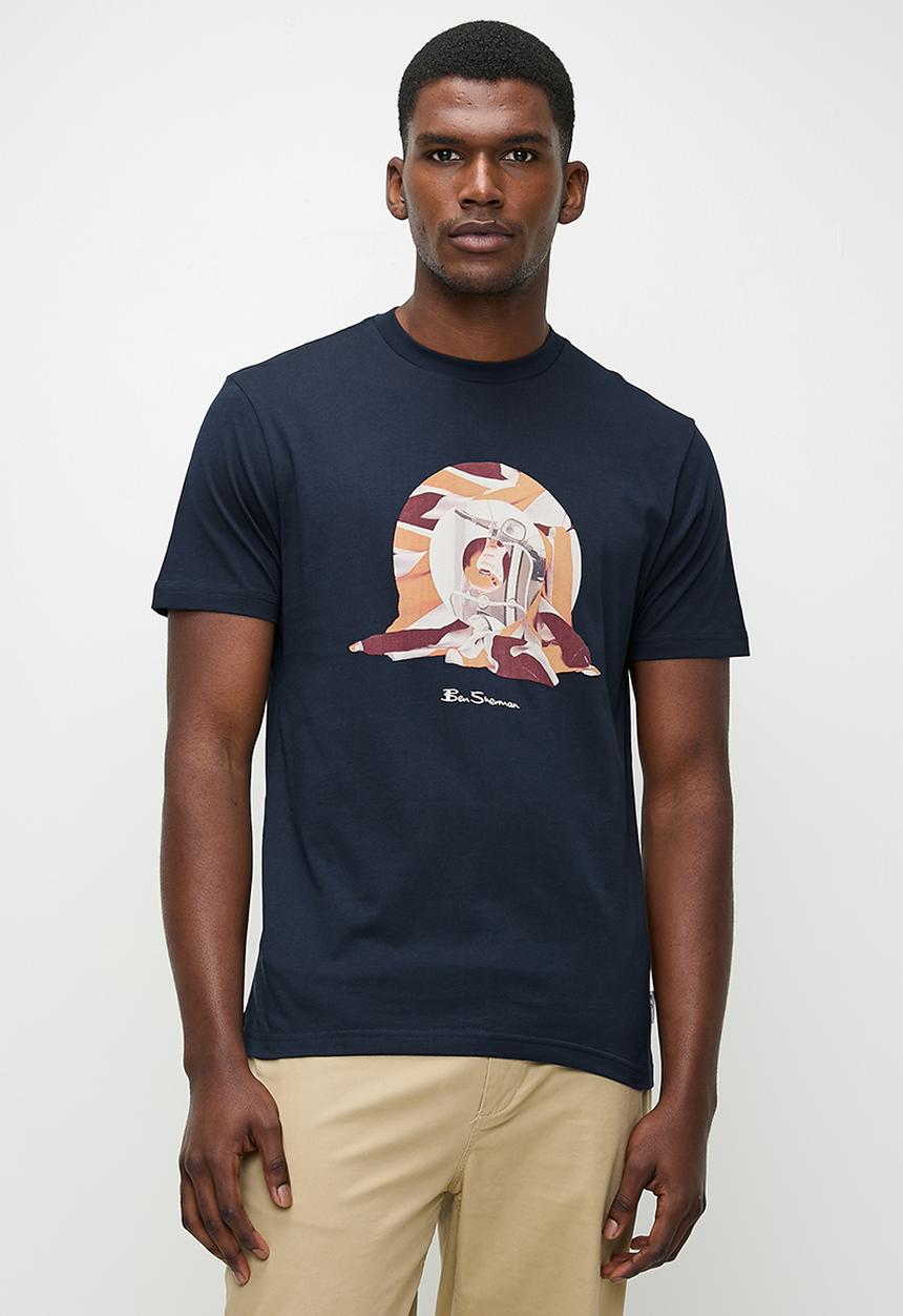 Ben Sherman - Tar Guitar Tee Shirt - Navy