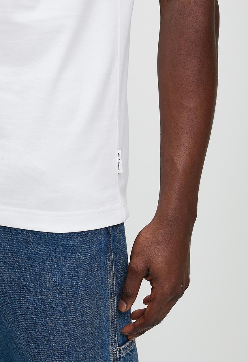 Ben Sherman - Target Towelling Applique Tee - White