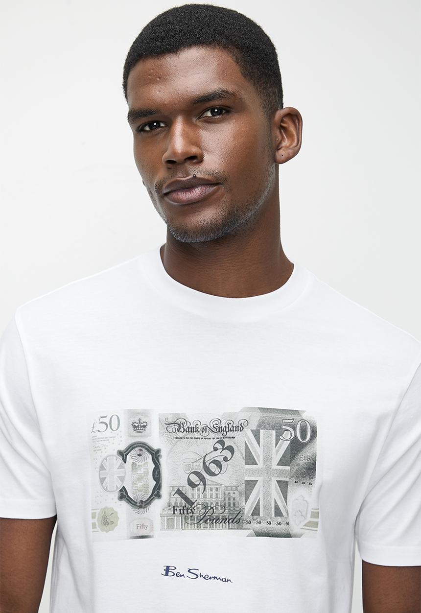 Ben Sherman - Pound Sterling Tee Shirt - White