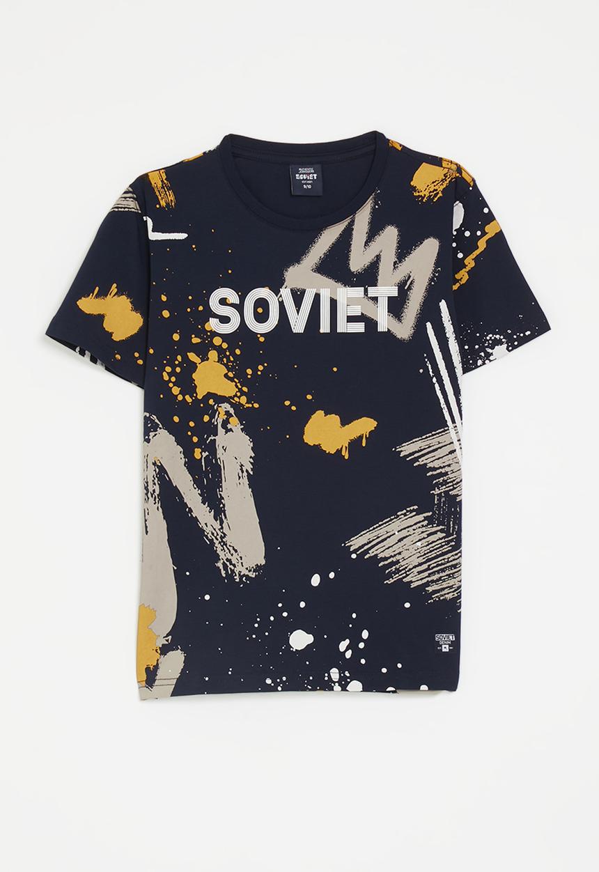 SOVIET - Boys fashion t-shirt - navy