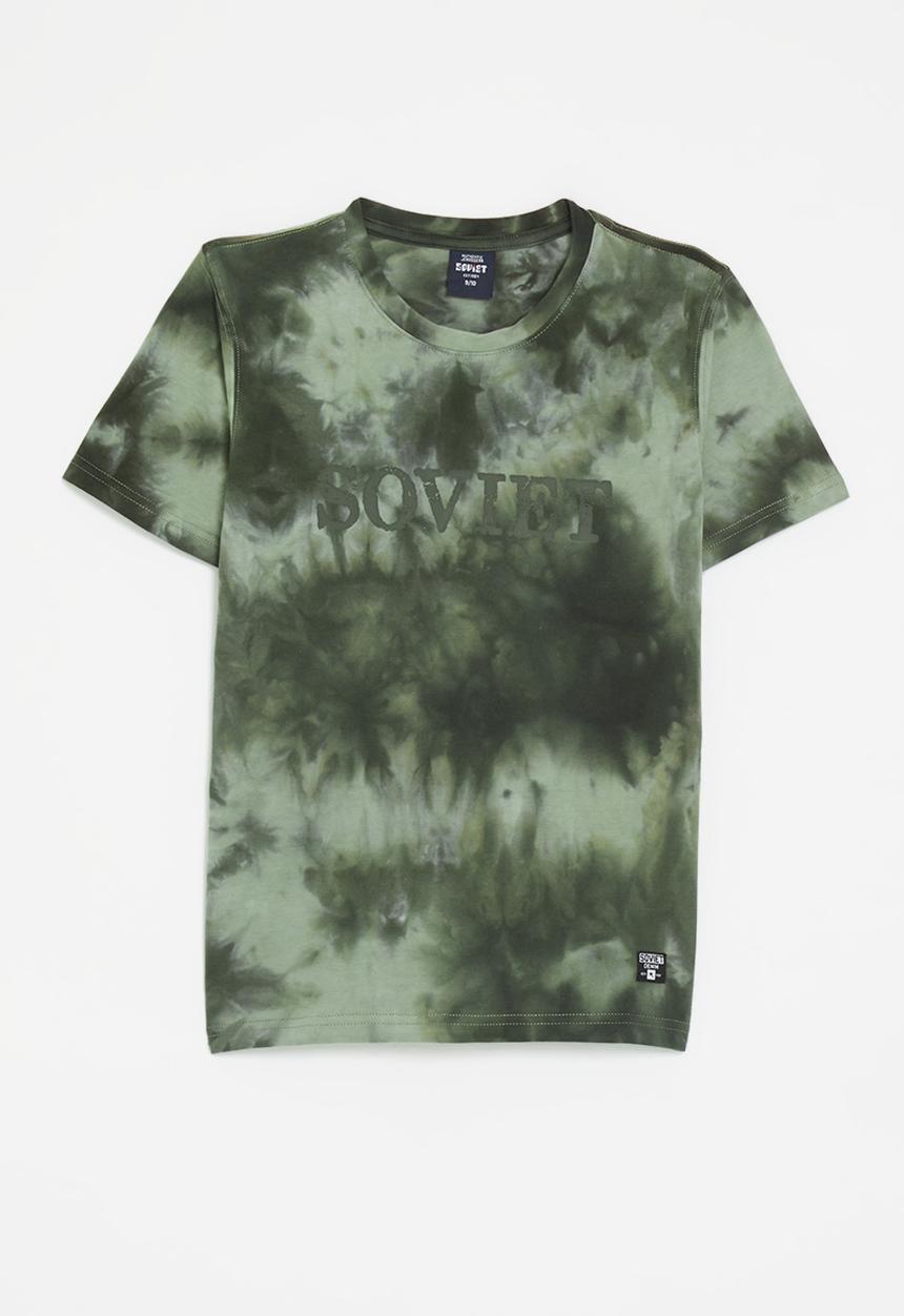 SOVIET - Boys fashion t-shirt - lt sage