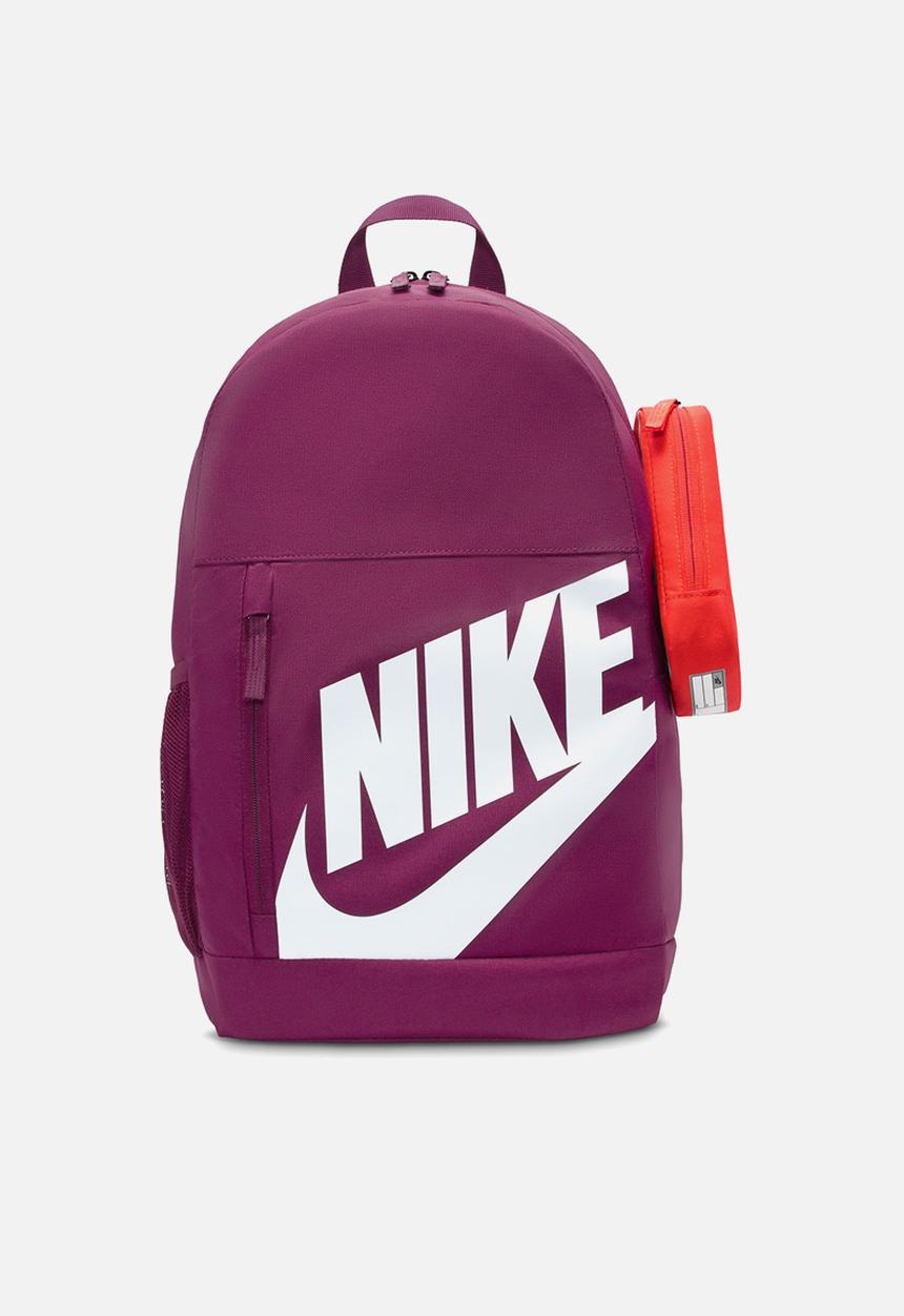 Nike - Nike Elemental Backpack (20L)-Bordeaux/Orange/White
