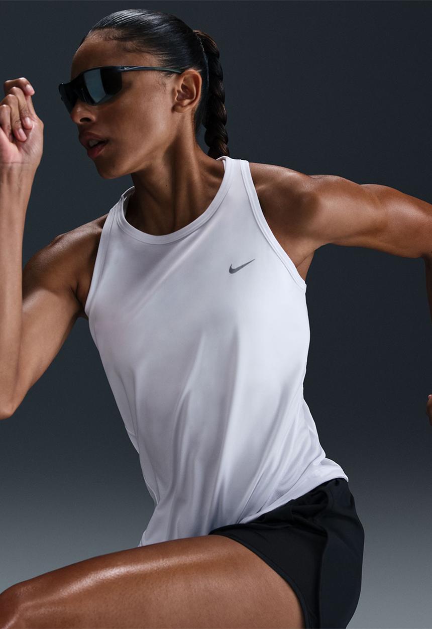 Nike - Dri-Fit Running Tank Top - White