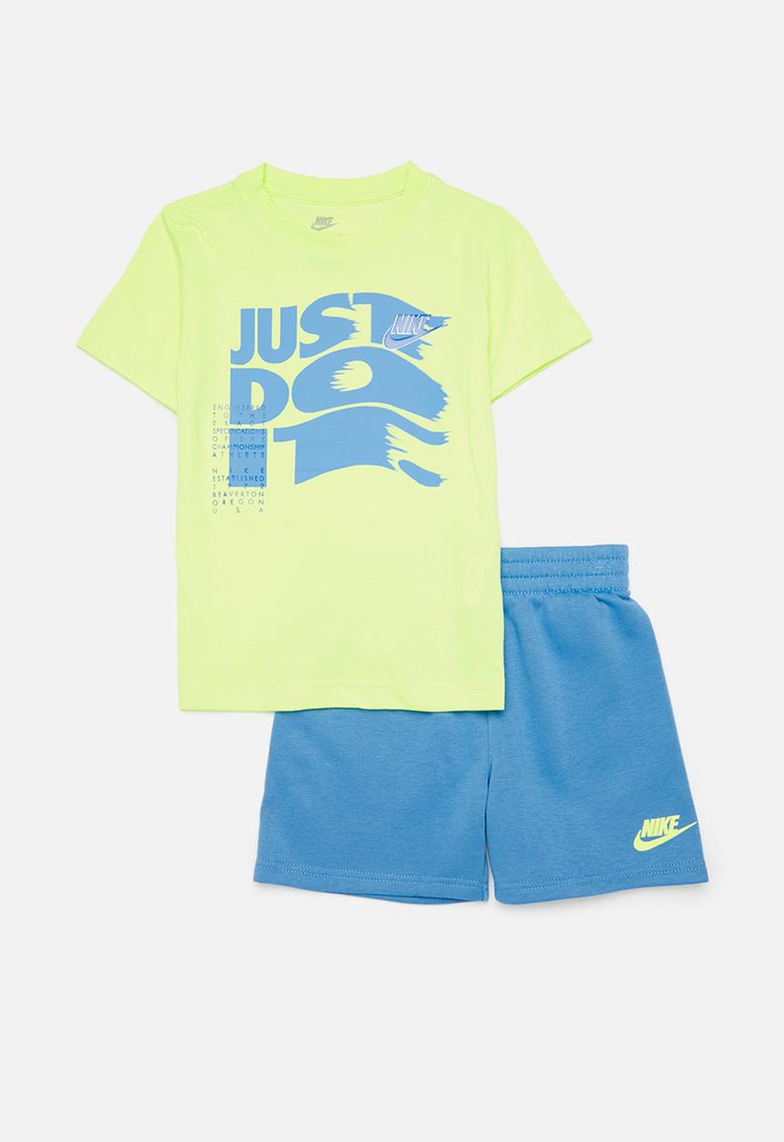 Nike - Nike knit short set - blue beyond