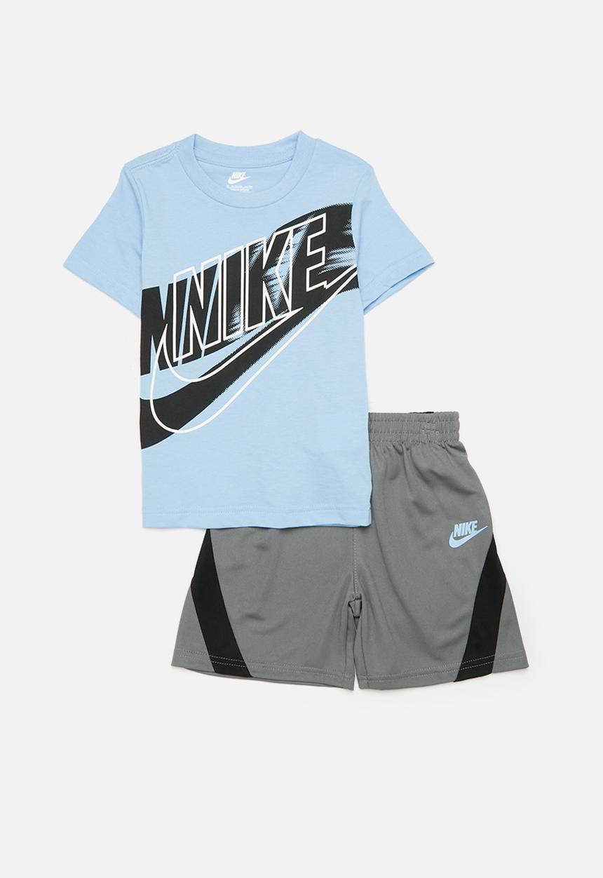 Nike - Nike knit short set - smoke grey